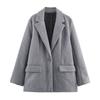 European and American French, women's clothing, urban commuter single-button soft blazer 3046263