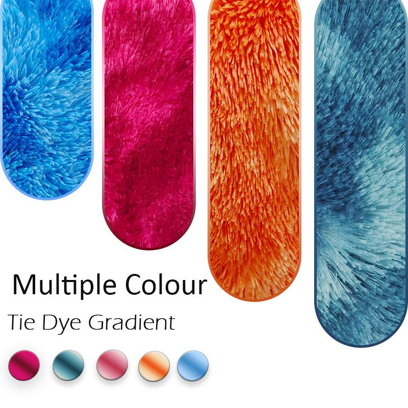 Přechodový barevný plyšový koberec do ložnice Měkký obdélník Huňaté koberečky do obývacího pokoje Roztomilá heboučká dívčí podložka do pokoje Dětská podložka na hraní na koberec Dekorace do pokoje