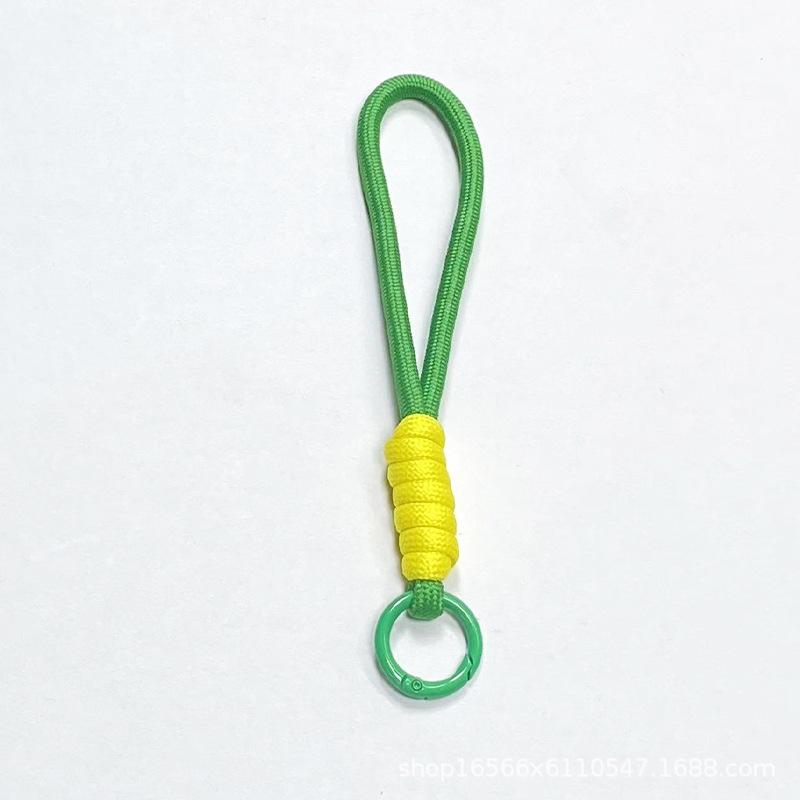 Eenvoudige Mobiele Telefoon Lanyard Kleur Gevlochten Sleutelhanger Lanyard Kleur Matching Mobiele Telefoon Touw Waterbeker Touw Schooltas