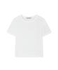 Guwolsibil Lace Patch Short-Sleeved Top White