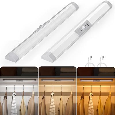 WOBANE 30cm Rechargeable Motion Sensor Light 2-Pack 3 Colors Direct from Japan