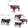 Realistic Wildlife Pvc Model Texas Longhorn Bull With Static Design For Nature Enthusiasts
