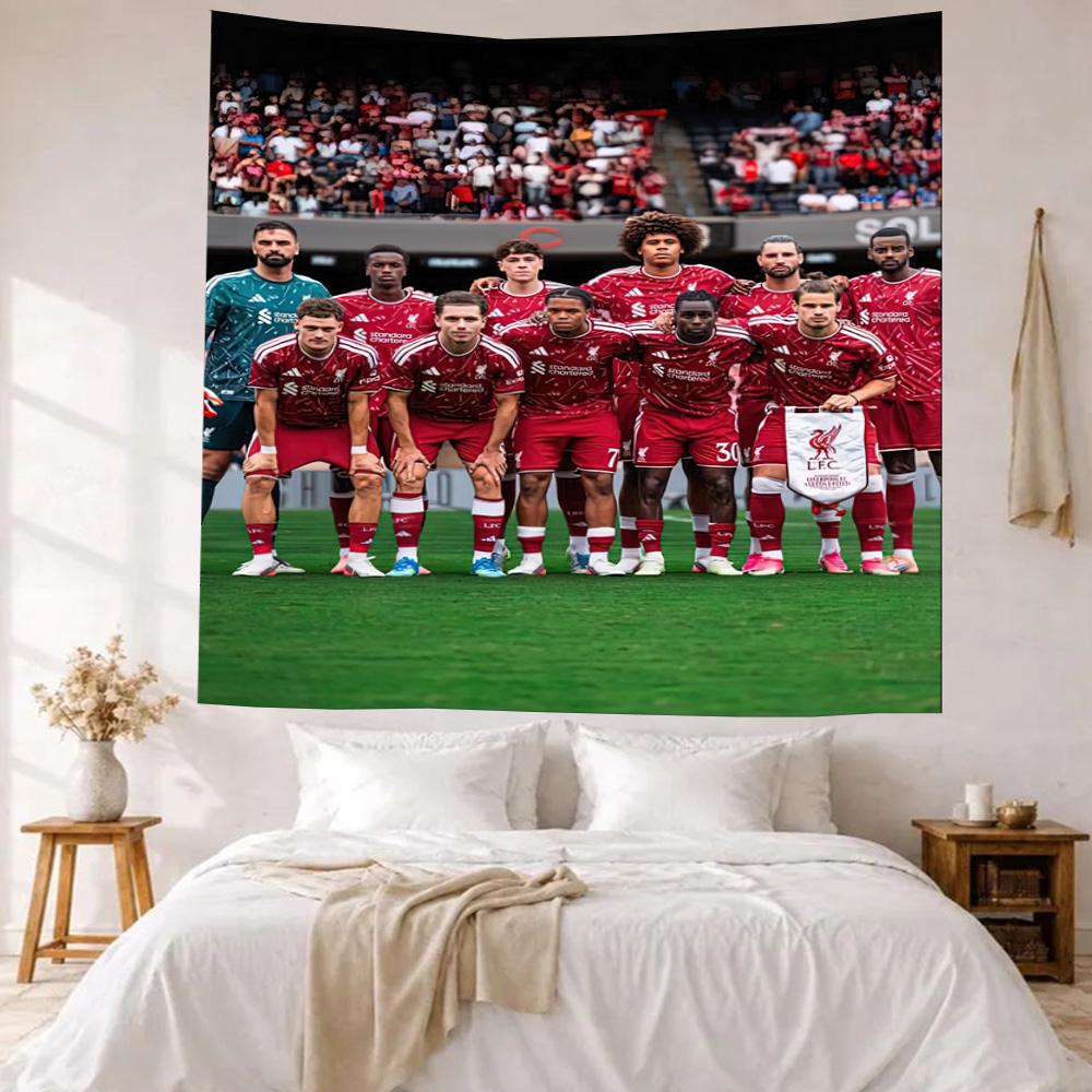 Liverpool Football Club Wall Decor Tapestry Art For Pet Memorial Birthdaywedding Party Backdrop Family Gift