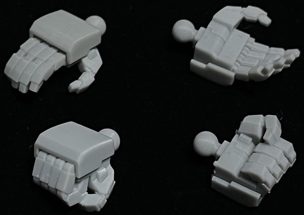 Idola Solid Hand, Square Finger, Medium, 1/144 Scale Plastic Model Parts, IDOLA08 (Robot)