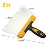 Stainless Steel Dough Scraper Pizza Knife Cake Scraper Confectionery Kitchen Baking Accessorie Coating Spatula for Chocolate New