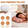 Ear Piercing Pillow Colourful Side Sleeping Pillow with an Hole Comfortable Cotton Filling Ear Guard Pillow for Relief Ear Pain