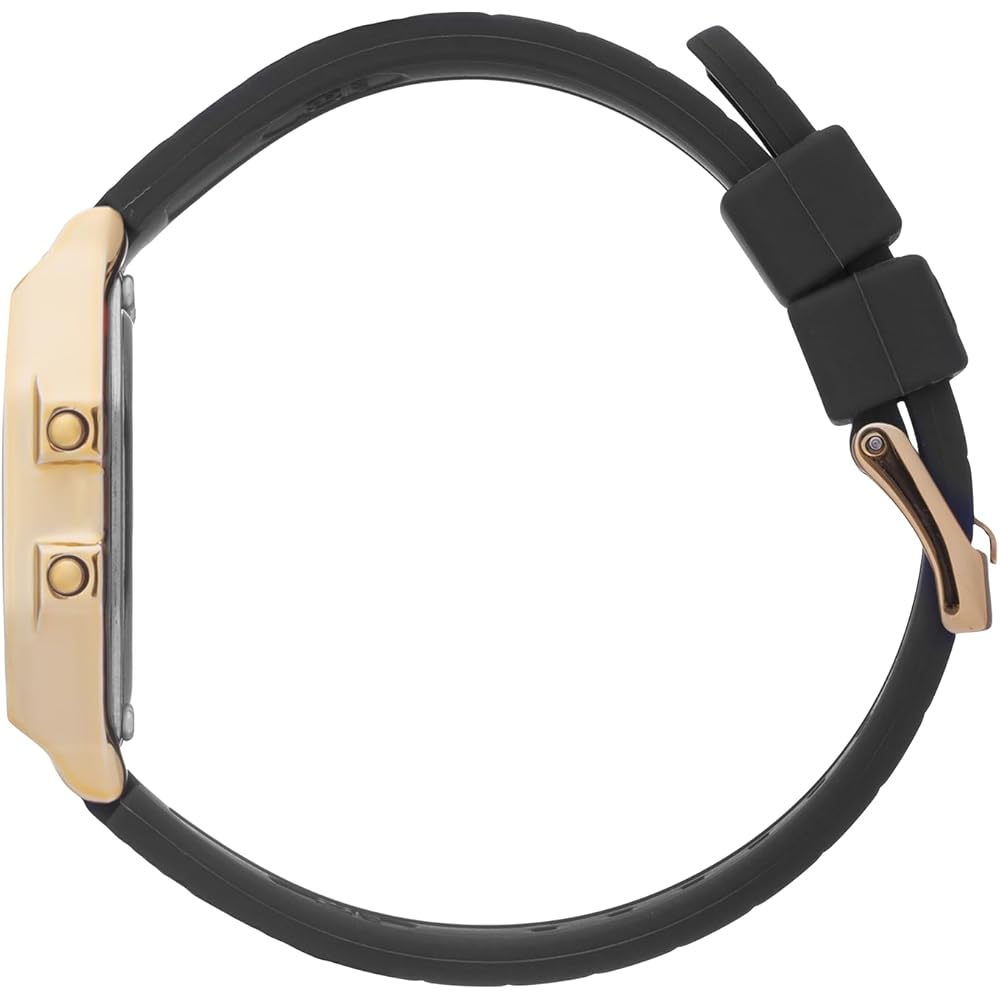 Ice Watch ICE Digit Retro Digital Watch Black Gold Small Women's