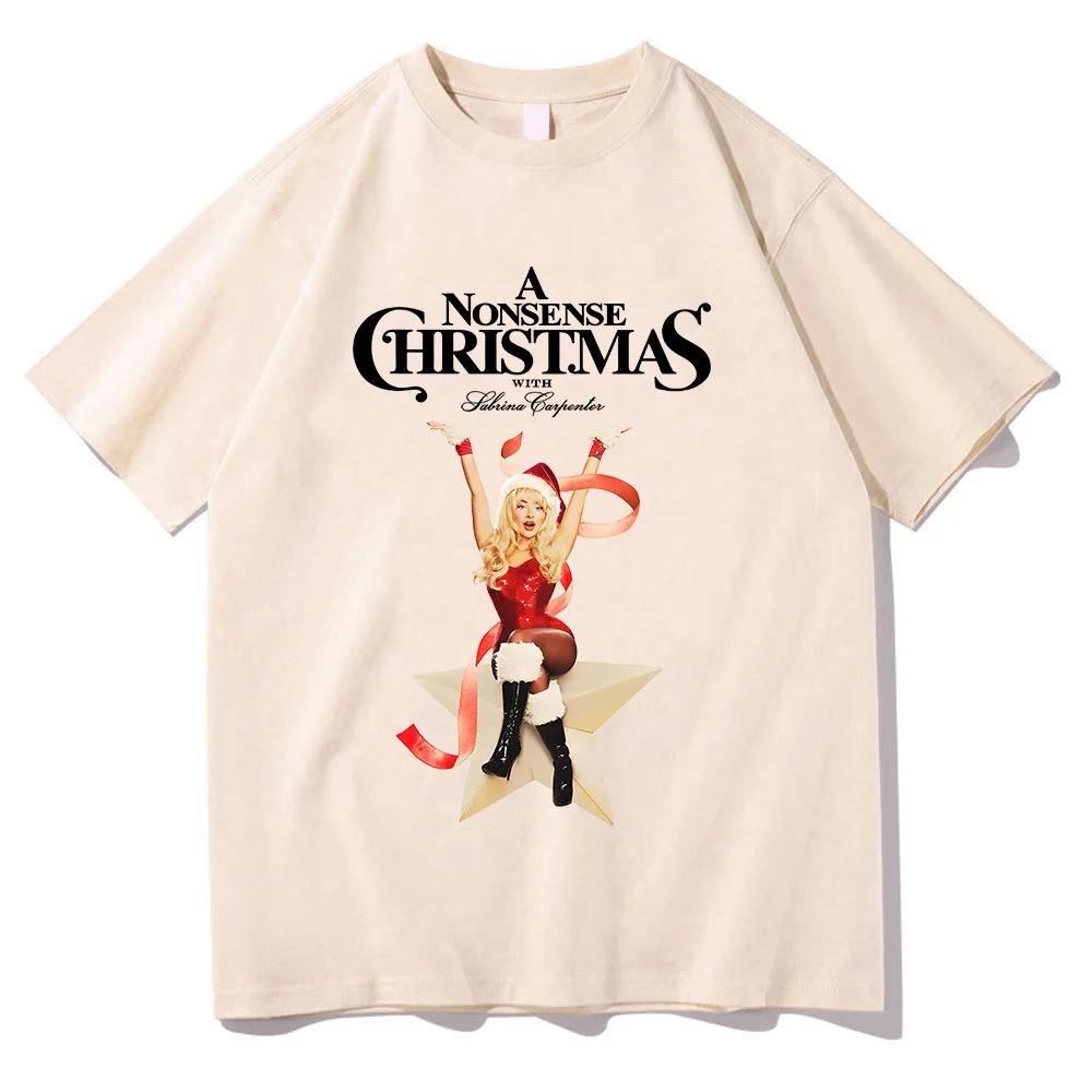 

A Nonsense Christmas with Sabrina Carpenter Tshirt New Fashion Women Tshirt Long Sleeve Tees Unisex Top Casual S