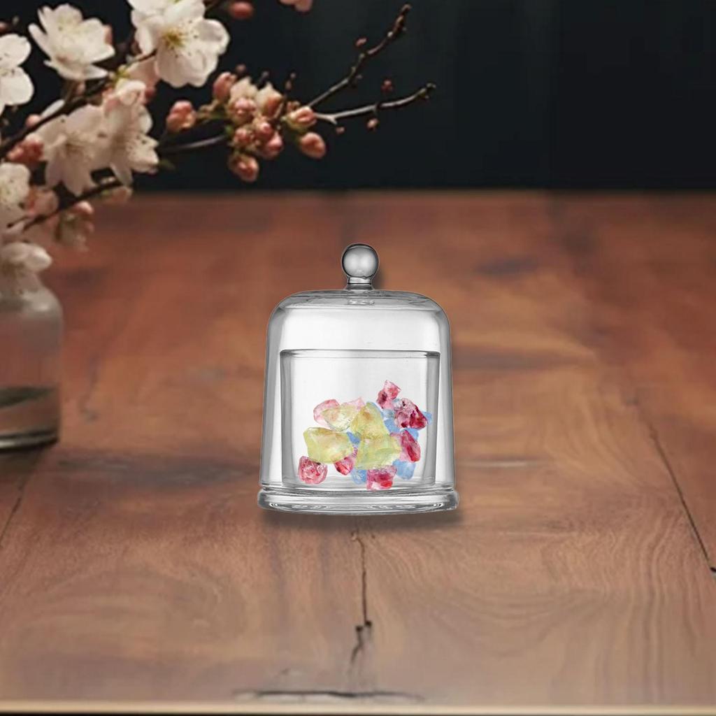 Szklana kopuła klosza Przezroczyste prezenty Słoik dzwonowy Witryna ekspozycyjna na przedmioty kolekcjonerskie Pamiątki zegarków Małe desery Świece filarowe