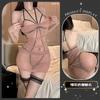 Sexy Underwear, Sexy Tight Pajamas, Hot Temptation, Perspective Hip-wrapped Nightdress Set Qqny Abstinence