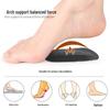 Latex Leather Arch Support Insoles - Soft, Self-Adhesive Pads for Flat Feet, Valgus & Varus Correction