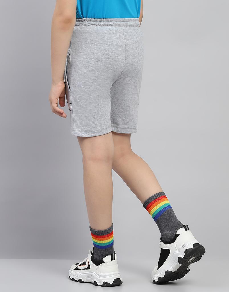 MONTE CARLO Boys Grey Printed Bermuda