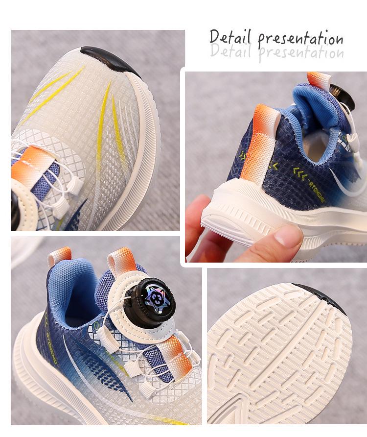 2026 Spring/Autumn Boys Lightweight Breathable Non-Slip Running Shoes - Medium to Large Sizes