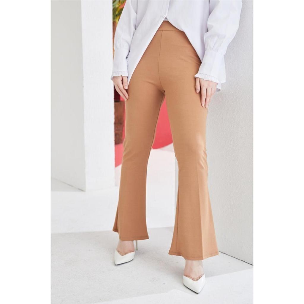 206 Spanish Leg Fabric Trousers
