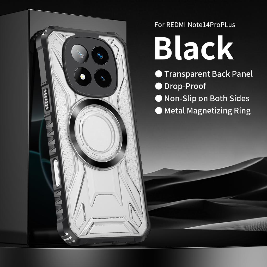 Luxury Magnetic Ring Phone Case For Xiaomi Mi Redmi Note 15 14 13 12 11 Pro C Silicone Shockproof Bumper Camera Protection Cover