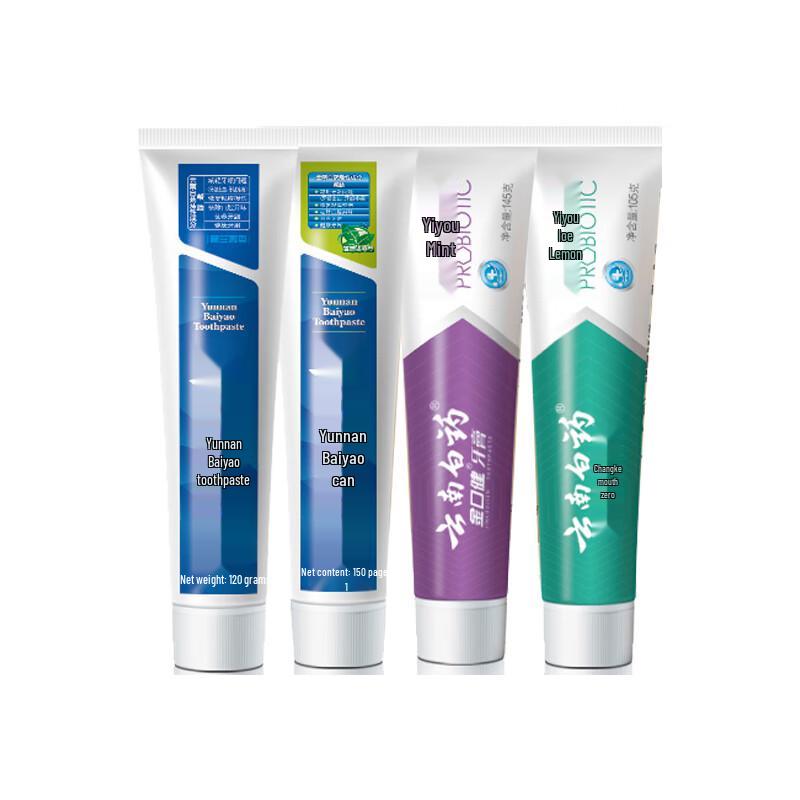 

Набор из 4 упаковок здоровой зубной пасты Yunnan Baiyao