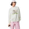 Li Ning X Disney Bambi Collaboration Sports Lifestyle Series Pullover Fleece Warm Long Sleeve Sweatshirt Women Sweatshirt Off-White AWDUC52-2