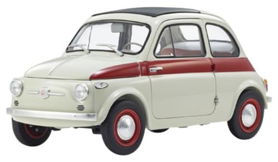 

Kyosho Original Scale Fiat Nuova 500 Sport Finished Product KS08966SLG 1/18 (Light Gray/Red Line)