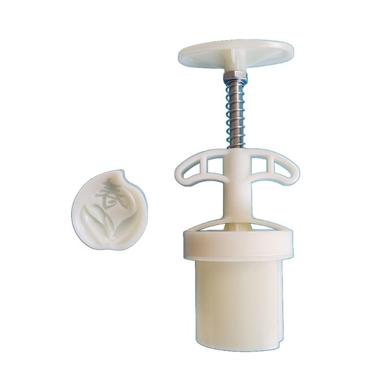 

Plastic Mooncake Stamps Cute Peach Shape Mooncake Mold Festival DIY Hand Press Mooncake Cutters Pastry Decoration Tools 1