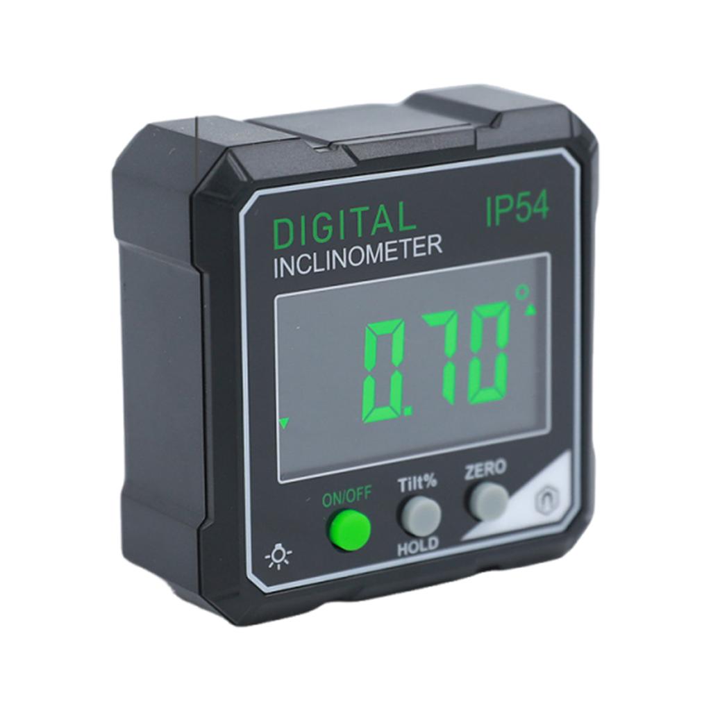 Electronic Cube Inclinometer LED Screen Table Saw Miter Protractor Anti-Slip Precision Level Box Woodworking Measuring Tool