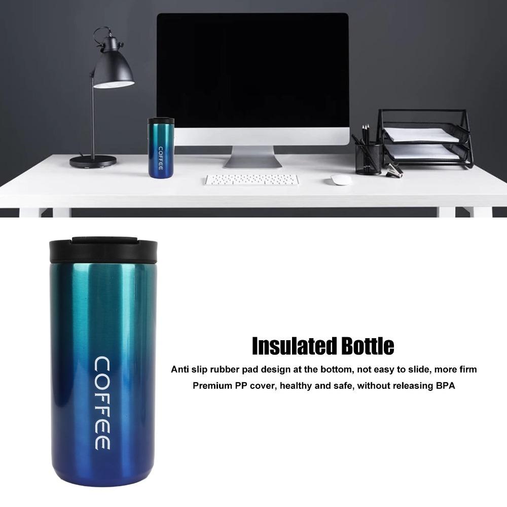 Gradient Insulated Coffee Mug 201 Shell Water Bottle Practical Travel Tumbler  Camping