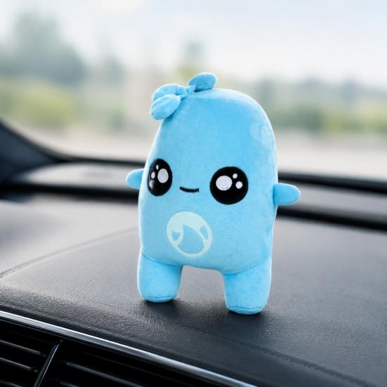 Desktop Decoration Dolls Game Plush Toy, Blue Water Drop And White Cloud Comfortable Hugging Toys Pillow, Soft Stuffed Animal for Bedside