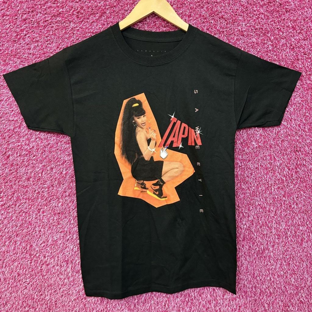 Saweetie Tap In Rap tee size small