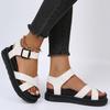 Large size sandals women's summer wind buckle heightened platform sandals women