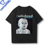 Radiohead Camiseta Unisex Printed TShirt Top Hot Sale Vintage Polyester Cheap Graphic Tee Streetwear Harajuku Popular Shirts