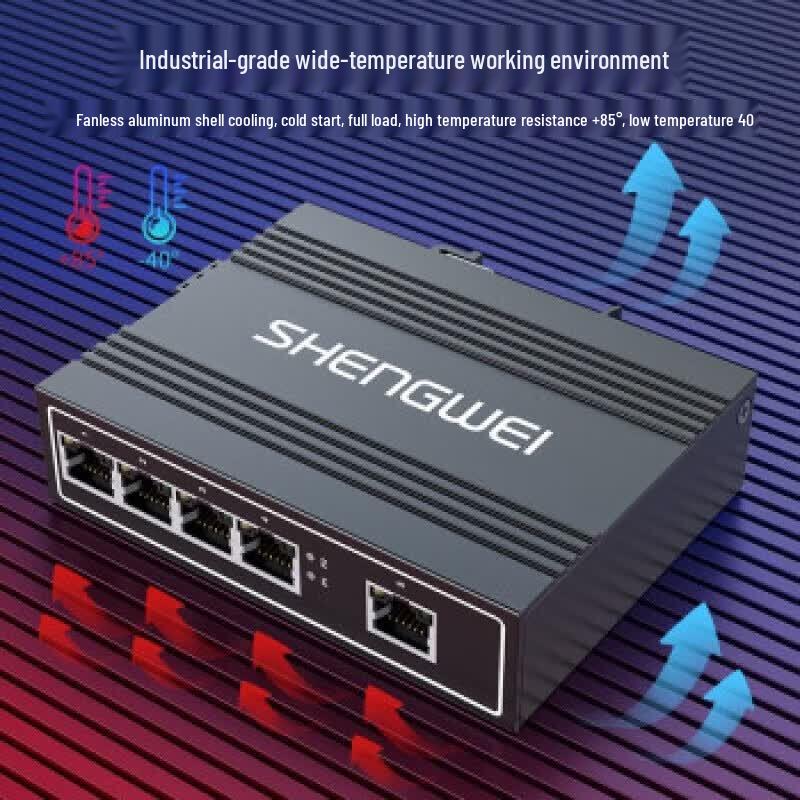 Shengwei 8-Port 100Mbps Unmanaged Ethernet Switch