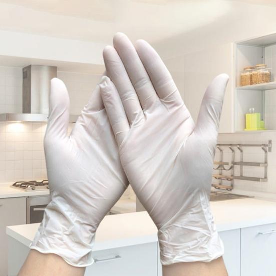 100Pcs Universal Nitrile Latex Mechanic Working Protective Disposable Gloves