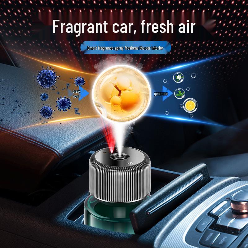 New Car Interior Aromatherapy Machine with Starry Sky Ambient Light and Smart Perfume Sprayer