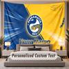 Custom Name Text Tapestry Parramatta Eels Personalized Polyester Wall Tapestry For Bedroom And Room