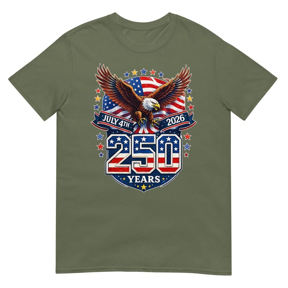 250 Years American 1776 2026 250th Usa Birthday 4th Of July Tshirt
