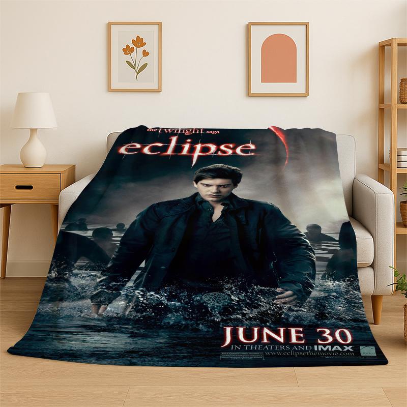 

Classic Twilight Saga Edward Bella Flannel Blanket Soft Warm Throw Blanket for Bedroom Living Room Bed Travel Camping Picnic 75x90cm