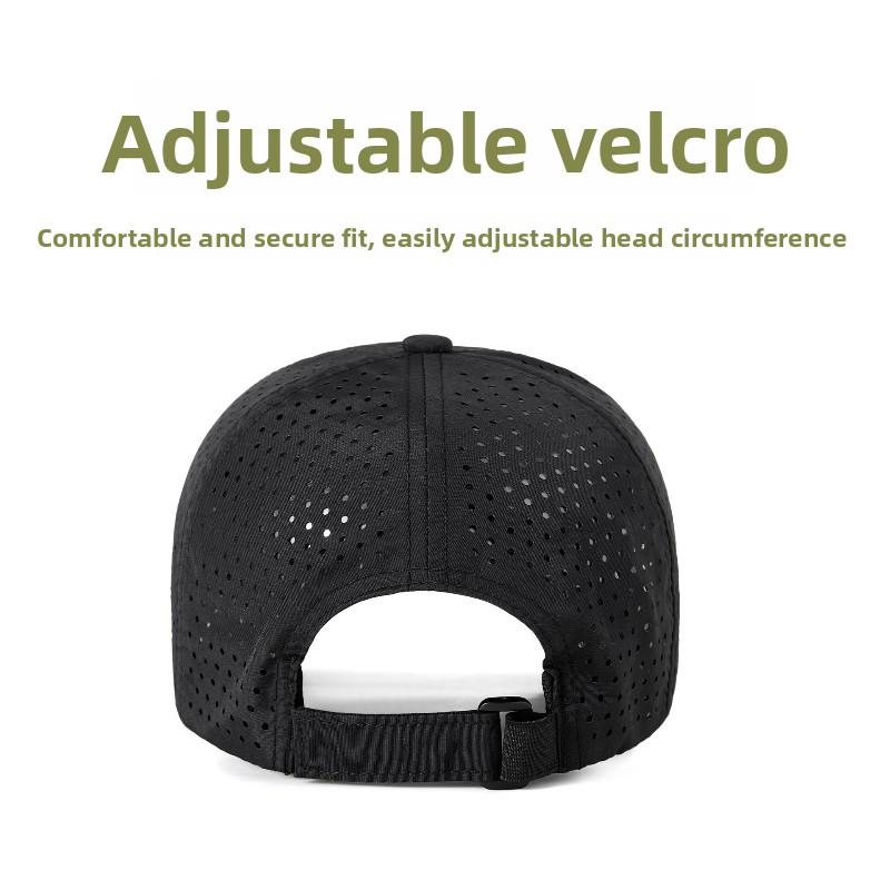Big Size Quick Drying Baseball Cap Outdoors Perforated Soft Top Sun Protection Visor Hat Summer Hiking Sports Versatile Cap