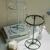 Rotating Jewelry Display Stand Round Metal Necklace Organizer For Hanging Earrings Rings Bracelets Watches Accessories
