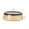 Bowl Food Storage Container with Wood Fruit for Living Room Party Decor