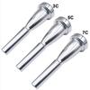 Bocal de Trompete de Luxo Dourado Prateado 3C 5C 7C, Grau Profissional Para Som Rico e Melhor, Presente Para Músico Avançado,