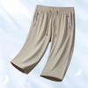 Men's Quick-Dry Ice Silk 7-Point Summer Sports Pants - Loose, Lightweight, Plus Size Running Pants