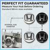 4 Pièces 60mm Cache-Moyeux de Roue de Voiture Jante Pour Honda Civics 500 CBR300RR CBR600RR CBR650F VFR800 1200 Civci CRV Accord Mugen City CRX CRZ
