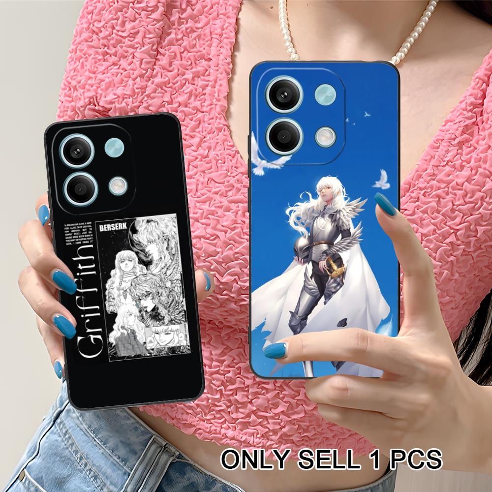 Anime Griffith Phone Case for Xiaomi Redmi Note 14 13 12 11 S Pro Plus 4G 5G Soft TPU Shockproof Cover