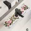 Beautiful Rose Sink Splash-Proof Faucet Mat Kitchen Water-Absorbing Table Mat Countertop Waterproof Protective Mat Bathroom Mat
