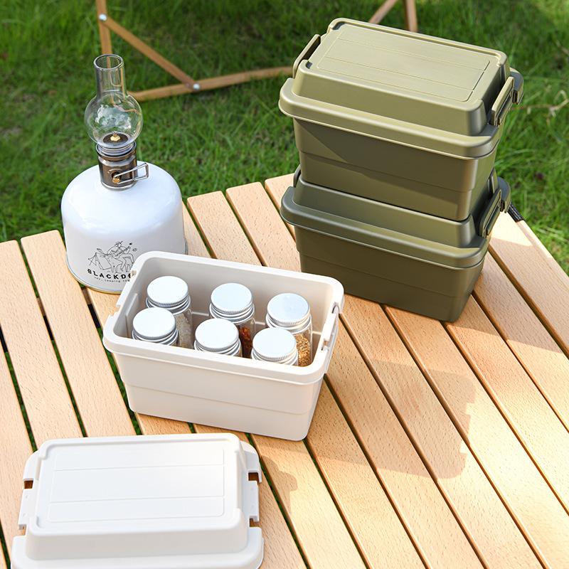 Outdoor Camping Mini Storage Box Desktop Spice Bottle Jar Storage Travel Barbecue Camping Small Tool Sundry Box