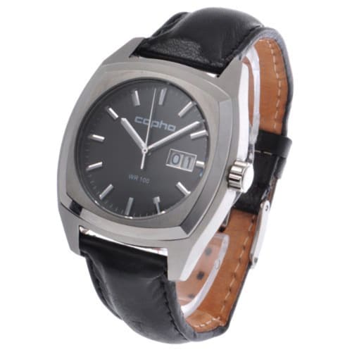 COPHA XL Men's Square Design Watch, Limited Edition, Italian Retro Dress Watch, Simple and Stylish, Date Calendar, Highly Readable Analog Quartz Movem