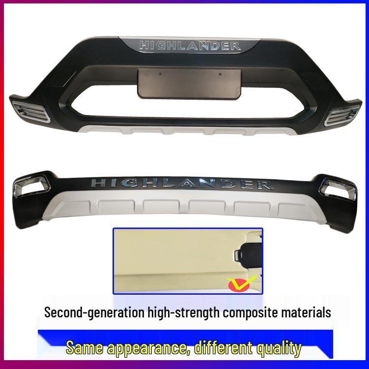 Toyota Highlander 2012-2014 Front & Rear Bumper Decorative Anti-Collision Bar