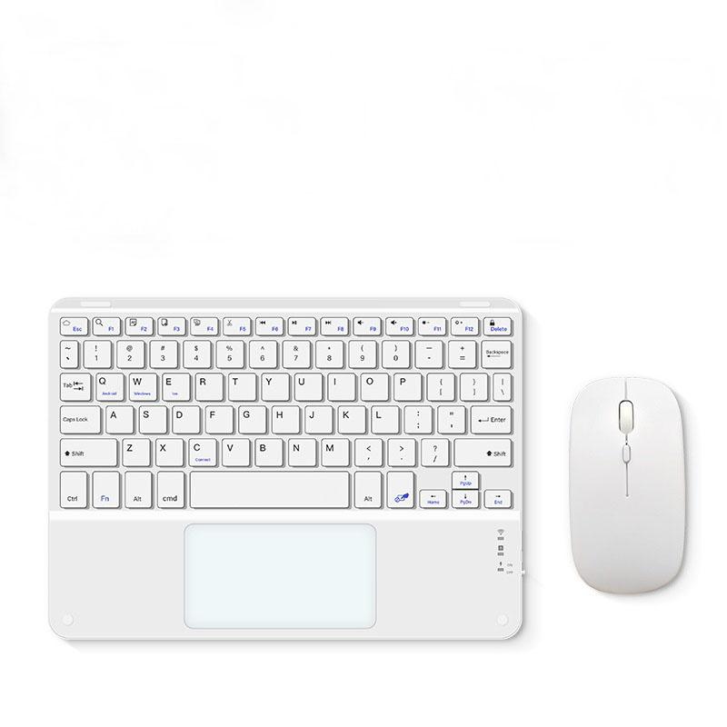 English Bluetooth Keyboard 10 inch for iPad Air Pro Wireless Rechargeable Keyboard for Phone Tablet Laptop Universal