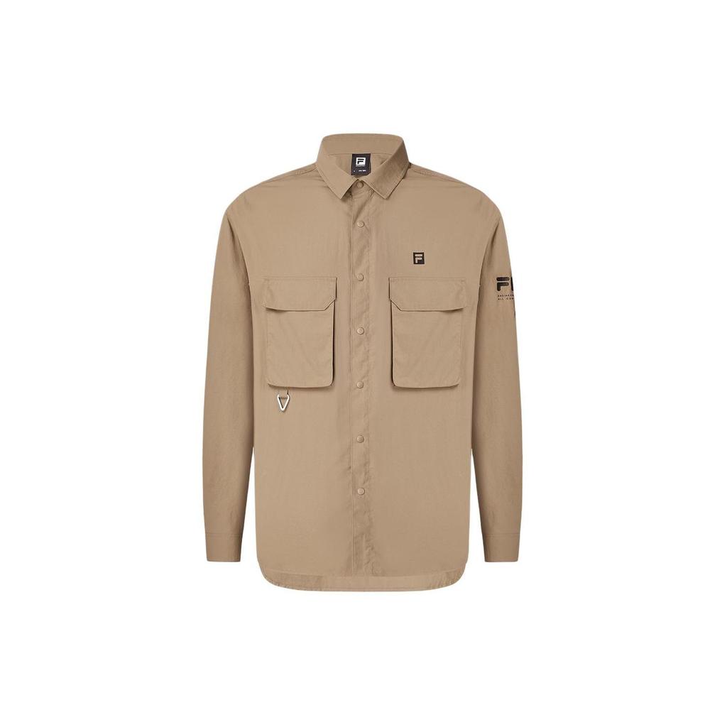 FILA Shirts Men's Malt Ball Lapel Moderate Straight Fit A11M417401F-BN