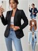 Women's Multi-color Slimming Long-sleeve Casual Suit Jacket - European American Style