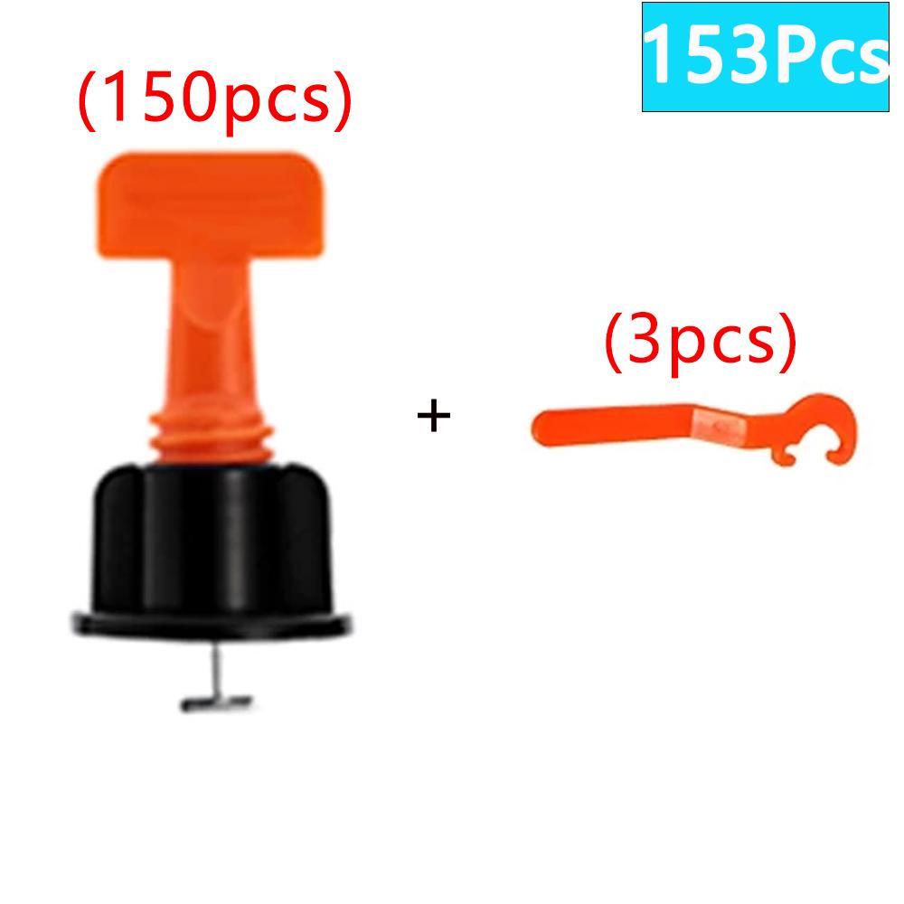 50–1353 Stück Bodenfliesen-Nivelliersystem-Clips Leveler Adjuster Bauwerkzeug-Set Fliesenwandverlegung Manuelle Werkzeuge Locator Spacer
